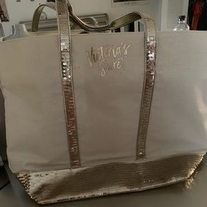 Gold Sequin Victoria’s Secret tote!